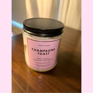 White Barn Champagne Toast Candle - Soft Pink and Black
